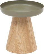Atmosphera One-legged folding table HERCYNA, diameter 40 cm, green - Coffee Table