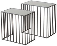 Boltze Home Metal living room tables JORIS, mirror top, 2 pcs - Coffee Table