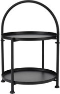 Home Styling Collection Metal loft-style round table with holder, 34 × 45,5 cm - Coffee Table