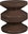 Storage table TAFEL brown, 31 cm
