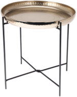 Home Styling Collection Metal coffee table, diameter 35 cm, gold - Coffee Table
