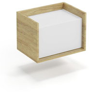 Halmar Skříňka Mobius 1D nízká, hakora přírodní / alpská bílá - Skříňka
