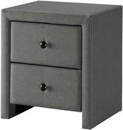 Halmar Noční stolek Prima 2, šedá / tkanina - Night Stand