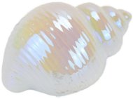 DOMMIO Mušle keramická, bílá perleť, 7 × 10 cm - Dekorace