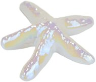 DOMMIO Mořská hvězdice z keramiky, bílá perleť, 11 cm - Dekorace