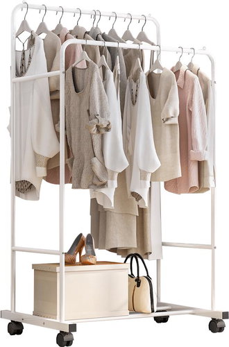 Stojan na oblečení Tempo Kondela Iliana bílý - Clothes Hanger - Main image