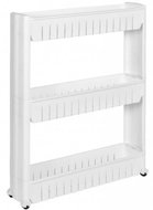 TEXTILOMANIE Bílý regál na kolečkách - Shelving Unit
