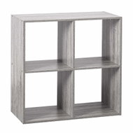 5FIVE SIMPLY SMART 4-tier shelving unit, wood, grey, 67.6×32cm - Shelving Unit
