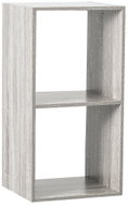 5FIVE SIMPLY SMART shelving unit with 2 shelves, wood, grey, 34.4×32×67.6cm - Shelving Unit
