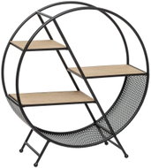 ATMOSPHERA Timeo shelving unit, 3 shelves, metal, black, 50×18×55.5cm - Shelving Unit