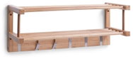 ZELLER wall coat rack, bamboo, brown, 60×24×24cm - Coat Hanger