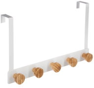 5FIVE SIMPLY SMART Věšák na dveře, kov, bílý, 33,3 × 20 cm - Coat Hanger