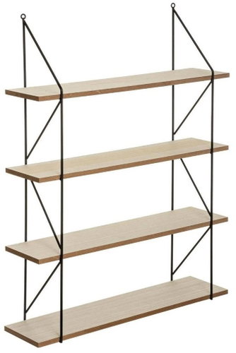 ATMOSPHERA Iris wall shelf, MDF, brown, 60×17×81.5cm - Shelf - Main image