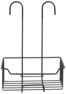 WENKO Milo bathroom shower caddy, hanging, stainless steel, black, 25×14×36cm - Bathroom Shelf