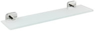 WENKO Mezzano bathroom shelf, over basin, glass, transparent, 46.5×13.5×5.5cm - Bathroom Shelf