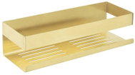 WENKO Bathroom and shower shelf, drill-free installation, stainless steel, gold, 30×10.5×8cm - Bathroom Shelf