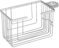 WENKO Polička do koupelny, do sprchy, závěsná, nerezová ocel, stříbrná, 20 × 12 × 13 cm - Bathroom Shelf