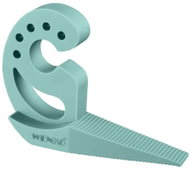 WENKO Dveřní zarážka Multi, klínová, zelená, 11,8 × 2,5 × 7,7 cm - Doorstop