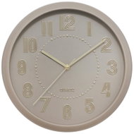 ATMOSPHERA Nástěnné hodiny Alizee, analogové, béžové, na 1 baterii AA, průměr 30,5 cm - Wall Clock