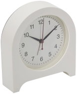 ATMOSPHERA Budík Cedo, analogový, bílý, na 1 baterii AA, 14,9 × 4,2 × 16,1 cm - Alarm Clock