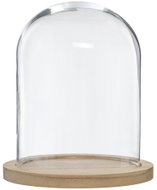 ATMOSPHERA Dekorace, skleněná kopule, dřevěný podstavec, průměr 23 cm - Decoration