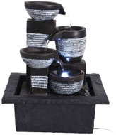 HOME STYLING COLLECTION Dekorace, pokojová fontána, LED osvětlení, 21,5 × 19 × 26 cm - Decoration