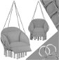 Tectake Křeslo závěsné Samira, šedé - Hanging Chair