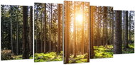 LIOX Morning in the forest, 150 × 70 cm, five-piece - Painting