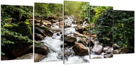 LIOX Wild river painting, 100 × 45 cm, five-piece - Painting