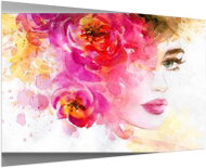 LIOX Painting woman and flowers, 40 × 25 cm - Painting
