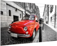 LIOX Retro painting with red car, 60 × 40 cm - Painting