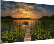 LIOX Sunrise over the lake, 90 × 60 cm - Painting