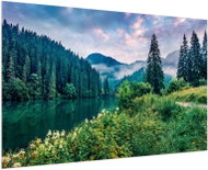 LIOX Painting green landscape, 40 × 25 cm - Painting