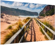 LIOX Painting of a journey to the beach in Italy, 40 × 25 cm - Painting