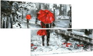LIOX Lovers in London, 180 × 90 cm, two-piece - Painting