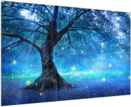 LIOX Picture of a tree in a magical forest, 90 × 60 cm - Painting