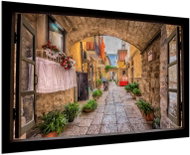 LIOX Picture window Italian alley, 60 × 40 cm - Painting