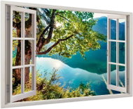 LIOX Alspa Lake Julian from the window, 100 × 65 cm - Painting