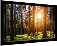 LIOX Picture of a morning in the forest, 40 × 25 cm - Painting