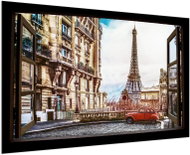 LIOX View of the Eiffel Tower from the window, 40 × 25 cm - Painting