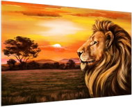 LIOX Painting of a lion, 120 × 80 cm - Painting