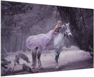 LIOX Picture of a unicorn and a woman, 90 × 60 cm - Painting