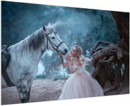 LIOX Painting unicorn and fairy, 90 × 60 cm - Painting