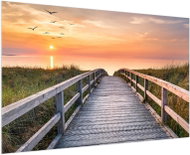 LIOX Painting of a road to the beach, 150 × 100 cm - Painting