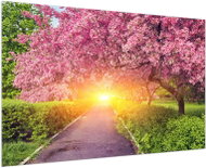 LIOX Sunset in the park, 40 × 25 cm - Painting