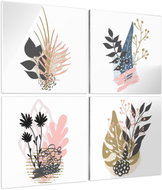 LIOX Modern wall painting, 50 × 50 cm, four-part - Painting