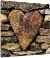 LIOX Stone heart painting, 40 × 40 cm - Painting