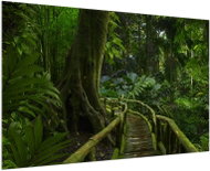 LIOX Painting of a journey through the rainforest, 100 × 65 cm - Painting