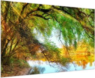 LIOX Painting Autumn at the pond, 90 × 60 cm - Painting