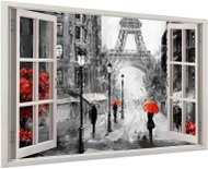 LIOX Oil painting of busy Paris, 40 × 25 cm - Painting